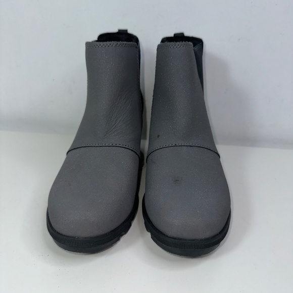 Sorel Joan Of Arctic Wedge II Chelsea Booties Size Youth 4 Quarry Gray - Picture 6 of 15